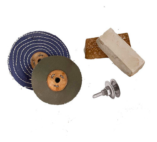 Paño Y Pasta De Pulir C/ Adaptador Para Taladro Metales Gral 0