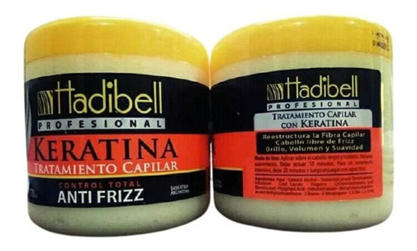 Keratina Hadibell 370gr Control Anti Frizz 0