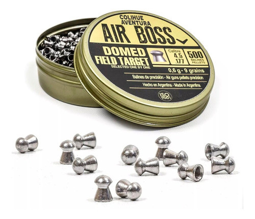 Balines Apolo Air Boss Domed Field Target 4,5mm -9 Gr X 500u 0