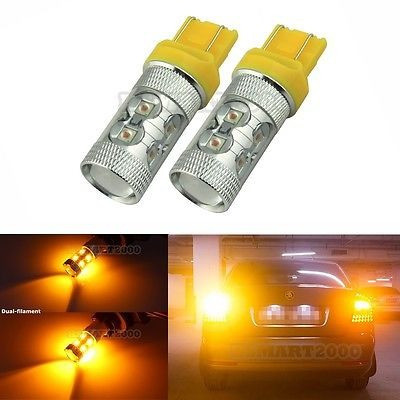 2pcs Ámbar 7443 7440 T20 60w Led Super Brillante Bombillas P 0