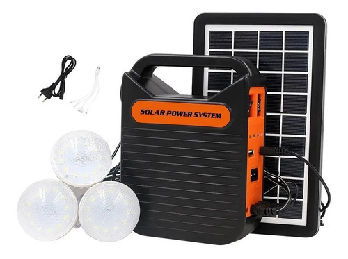 Pantalla Solar Cargador Usb Lampara Linterna Bt 0