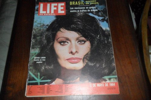 Life Español Sophia Loren 1964 Tapa Nota Actriz Film Foto 0