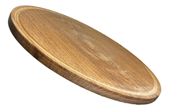 Pizzera Madera Algarrobo Redonda Plato Pizzero Pizza Macizo 0