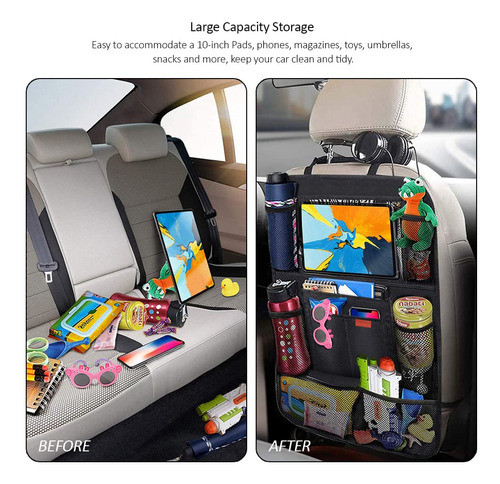Luckybay Organizador De Automovil, Protector De Asiento Tras 1