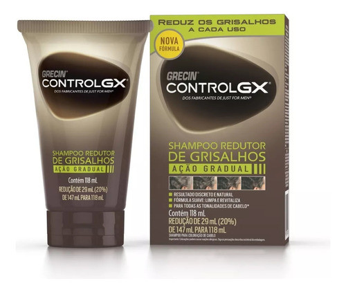 Shampoo Grecin Control Gx  Grises Blancos Canas 0