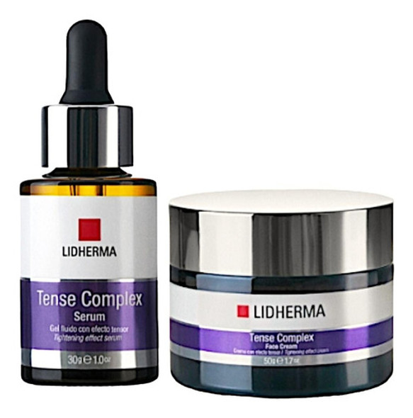 Kit Tense Complex Face Cream + Serum Mas Firmeza Lidherma 0