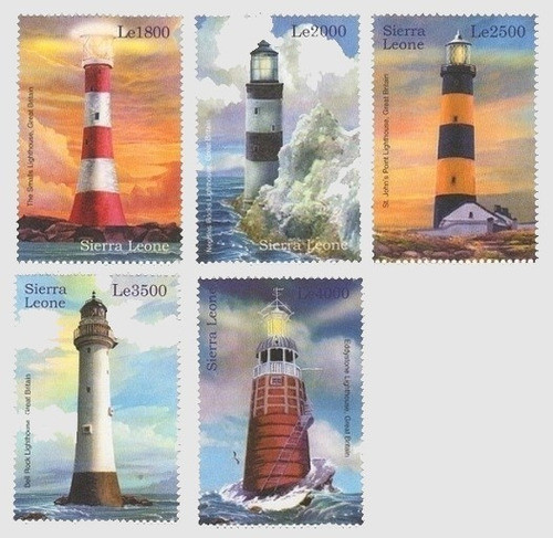 Faros Británicos - Sierra Leona - Serie Mint 0