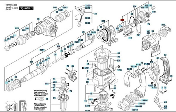 Mandril Para Martillo Bosch  Gbh 3-28 Dre Original 1 Mandril Para Martillo Bosch  Gbh 3-28 Dre Original 1