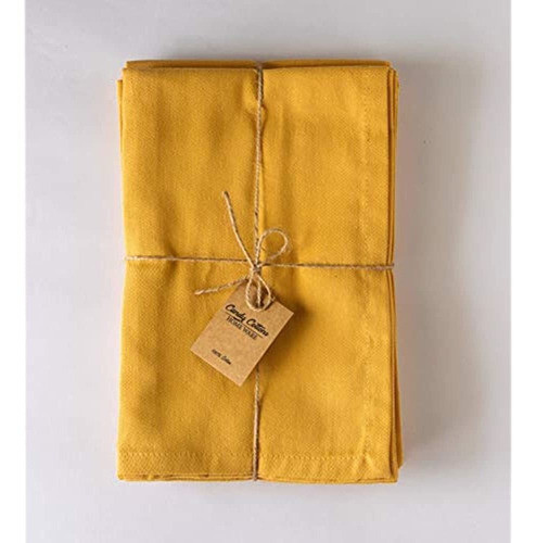 Servilletas De Algodon 100 Otton, Servilleta Amarillo Mosta 0