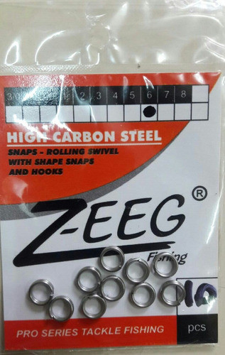 Anillas Acero Reforzadas Nro 6  (7.75mm) Z-eeg 0