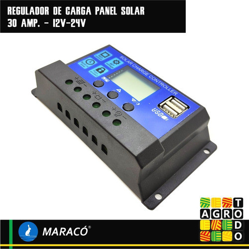Regulador De Carga Panel Solar 30a Amp + Usb Envio Gratis 1