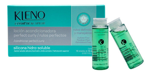 12 Ampollas Nutritivas Para Rulos Perfect Curly Kleno 0