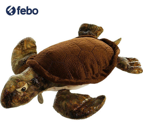 Peluche Tortuga Marina Realista Aurora Miyoni Suave Niños 1
