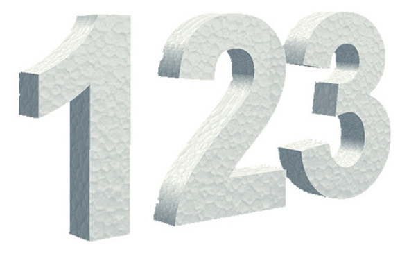 47 Letras O Numeros En Eps 10cm De Altura - 2cm De Espesor 1