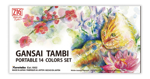 Aquarela Kuretake Gansai Tambi C/14 Portable 0