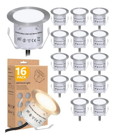 Kits De Luces De Cubierta Led Empotradas (paquete De 16), Il 0