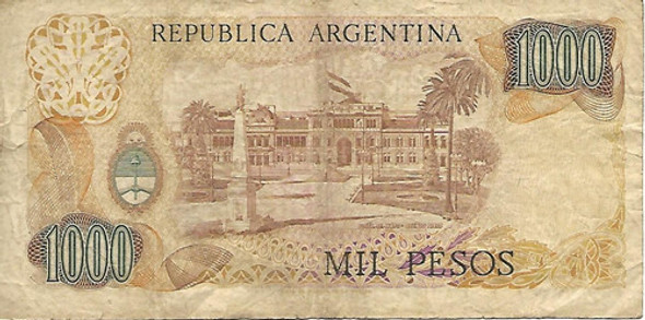 Bottero 2456 $ 1000 Pesos Ley 18.188 Bueno Palermo 1