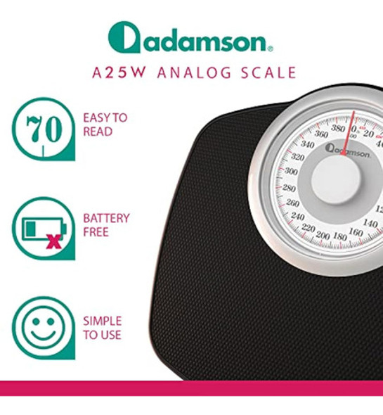 Adamson Báscula De Grado Médico A25w Para Peso 1