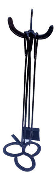 Juego De Pala, Atizador, Pincho Con Soporte 0