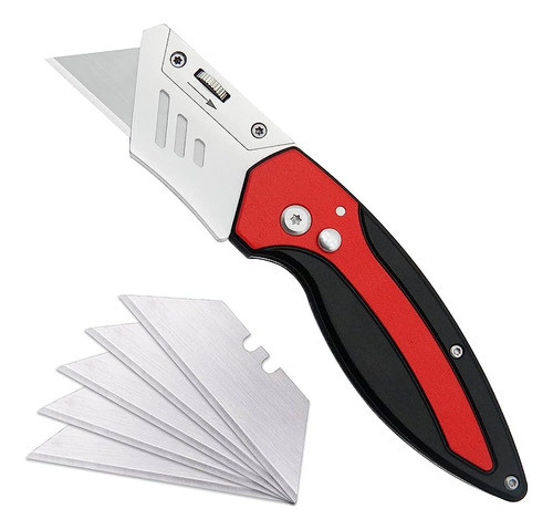 Trincheta Metálica Navaja Cuchillo Fuerte +repuesto Clicshop 0