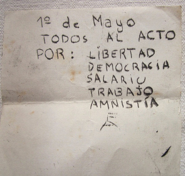 Antiguo Folleto Politico Frente Amplio 1ro De Mayo 1