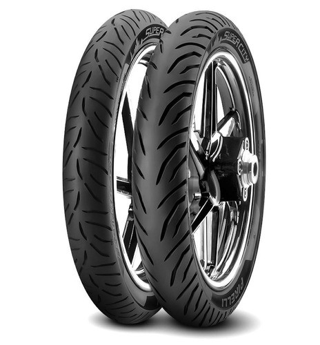 Combo X 2 Cubiertas 250-17 Y 275-17 Pirelli Super City 0
