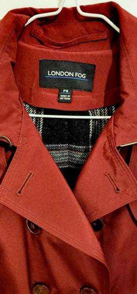 Trench Piloto  De Mujer London Fog Bordó. 1