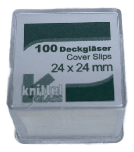 Lamínula Para Microscopia 24 X 24mm Knittel 0