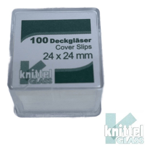 Lamínula Para Microscopia 24 X 24mm Knittel 1