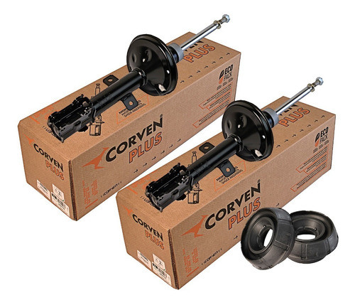 Kit X 2 Amortiguador Renault Duster Delantero + Cazoletas 0