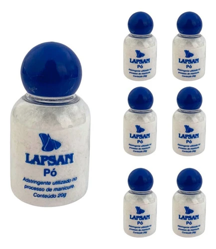 6 Frascos De Pó Adstringente Estanca Sangue Pedra Hume 20g 0