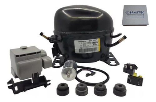 Motor (1/4+) Embraco + Filtro C/chicote + Valvula De Carga 0