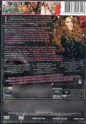 Sex And The City La Película (2 Dvd) - Orig. Cerrado - Mcbmi 1