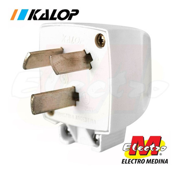 Ficha Macho Alto Consumo Con Manija 20a Kalop Electro Medina 0