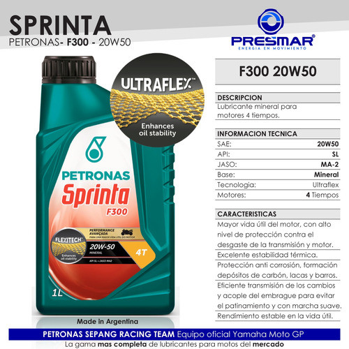 Kit Filtro Y Aceite Honda Cbx 250 Twister Sprinta F300 20w50 1