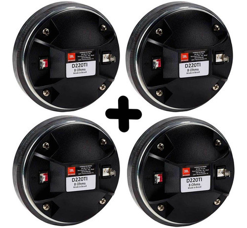 Kit 4 Driver Jbl Selenium D220ti Trio 180w D 220 Ti Titanio 1