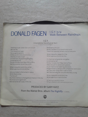 Donald Fagen - I.g.y - Simple Vinilo / Kktus 1