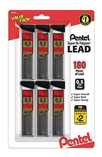 Minas De Recambio Pentel 0.5 180 Unidades 0