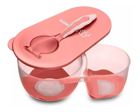 Plato Hondo / Cuchara Multikids Bb054 Rosa 0