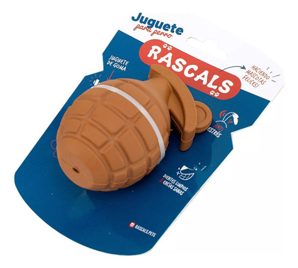 Juguete Para Perro Tpr Granada Rascals Anti Estrés 1