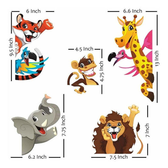Vinilo Decorativo Pared [7mq56vdh] Animales 1