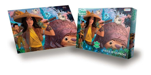 Puzzle De 120 Piezas Rompecabezas Disney Raya Original Lelab 1