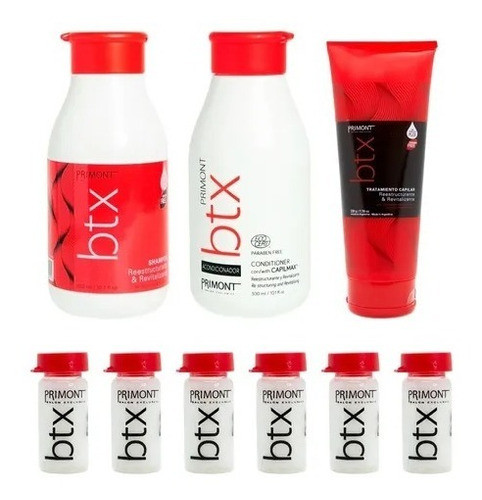 Kit Shampoo Mascara + Pack Primont Btx Tratamiento Con Botox 0