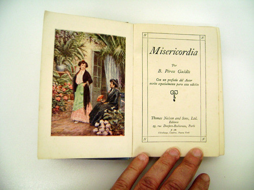 Misericordia Perez Galdos Impreso Edimbur Escocia 1913 Boedo 1