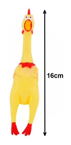 Kit 30 Frango Borracha Brinquedo Mordedor Cachorro Pet 16cm 1