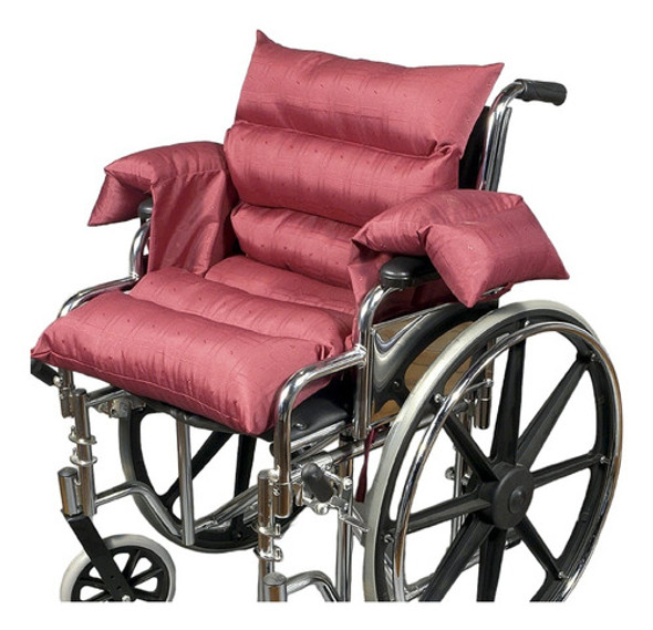 Almohadon Para Silla De Ruedas Con Respaldo Y Apoyabrazos 0