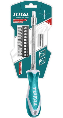 Destornillador Flexible Con 12 Puntas Total 0