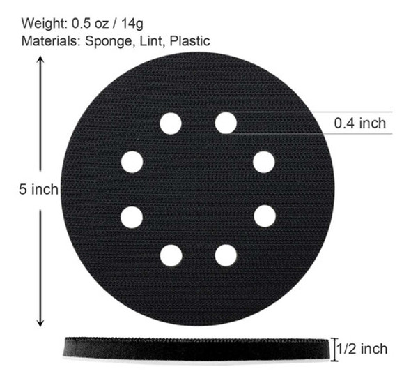 8 Peças De Almofada De Interface De Esponja Macia De 5 Poleg 1