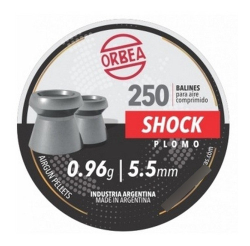 Chumbos Orbea Shock 5,5mm 250 Unidades Bentancor Outdoor 0