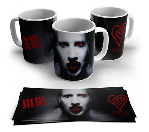 Taza Marilyn Manson De Cerámica 0